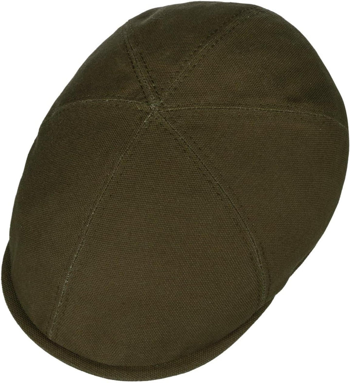 LIERYS Uni Cotton Flatcap - Klassische Form - Schiebermütze mit Stretchfutterband - Herren - Frühjah