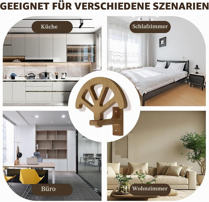 Cowboyhutständer, verstellbar, aus Holz, Wanddekoration, Kappenhalter für Schrank, Schlafzimmer, Woh