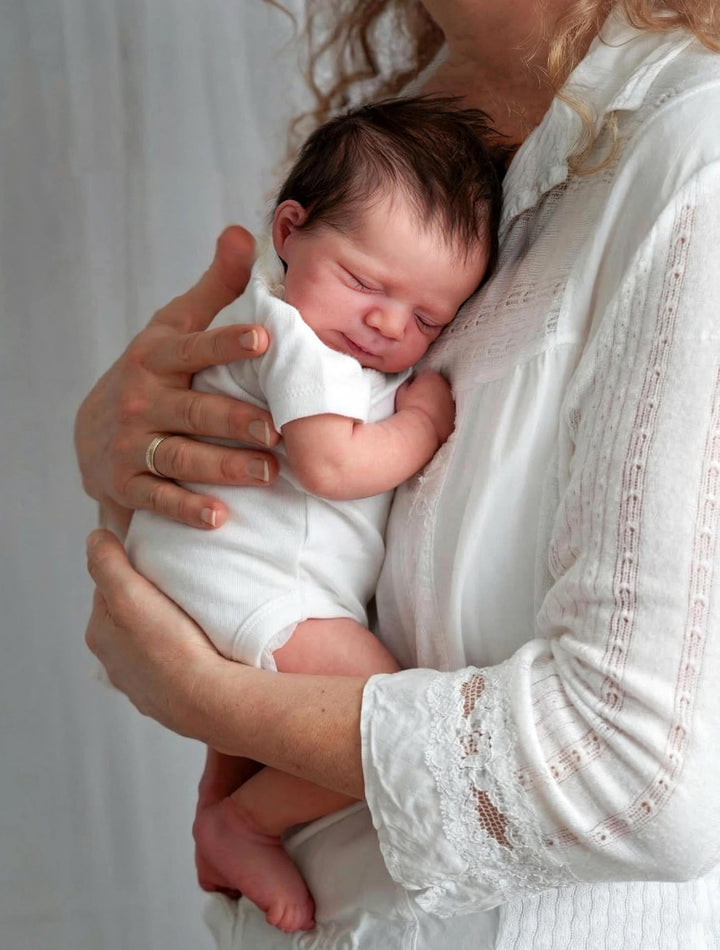 Zero pam Reborn Baby Vollsilikon Lebensecht-45CM Silikon Baby, Reborn Puppen Lebensecht, Puppe Wie E