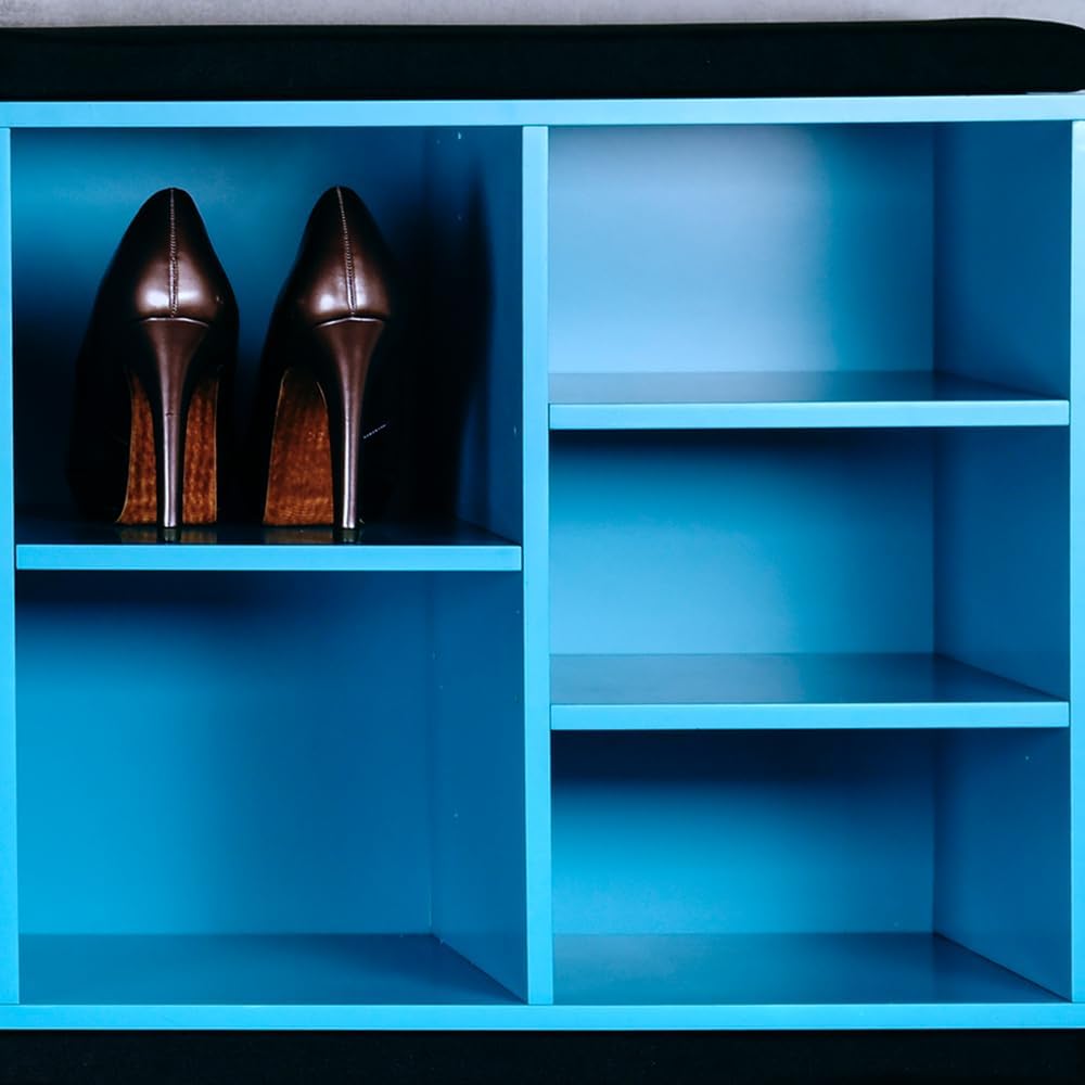 Kesper | Schuhschrank mit Sitzkissen, Material: Faserplatte, Masse: B51,5 x H48 cm x L29,5 cm, Farbe