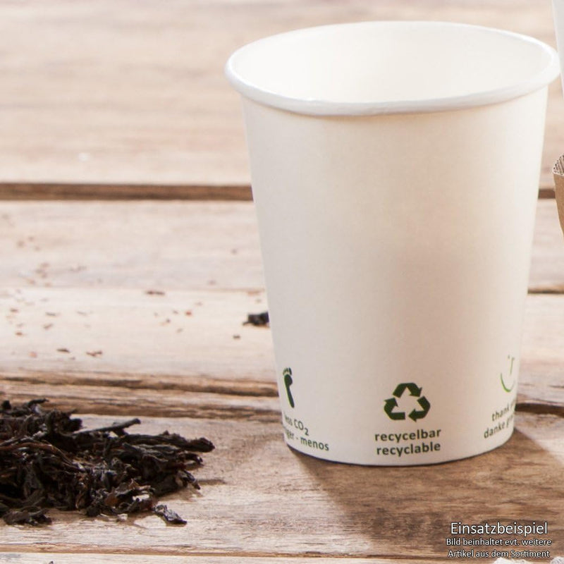 BIOZOYG Bio Kaffeebecher Pappe I Kompostierbares und biologisch abbaubares Geschirr I Trinkgefäss Ka