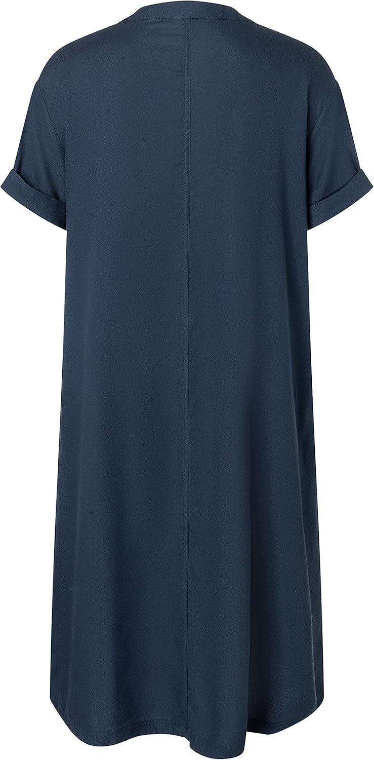 Timezone Damen Simple Dress Lässiges Kleid XS Total Eclipse, XS Total Eclipse