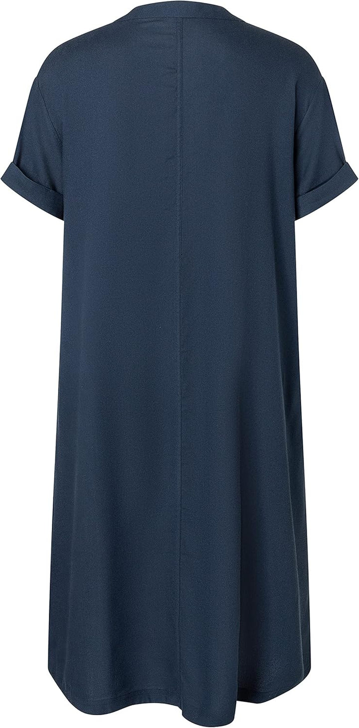 Timezone Damen Simple Dress Lässiges Kleid XS Total Eclipse, XS Total Eclipse