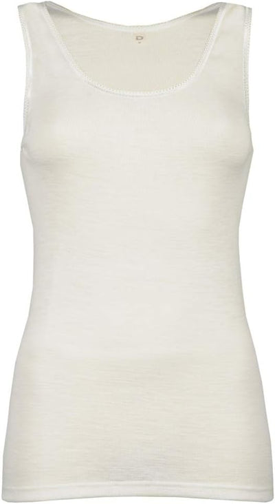 Dilling Merino Unterhemd für Damen - aus 100% Bio-Merinowolle 36 Natur, 36 Natur