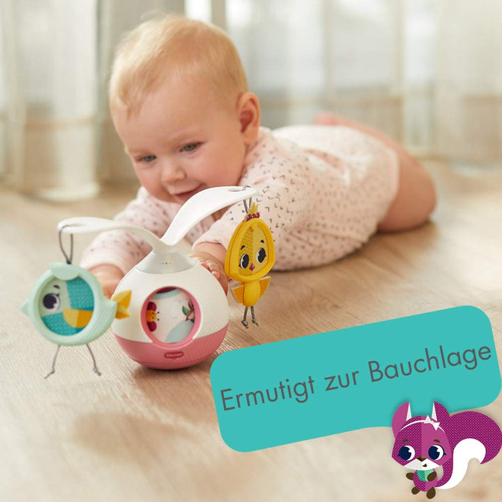 Tiny Love Tummy Time Mobile Entertainer, Toy with Music and Lights, Suitable from Birth, 0M +, Princ