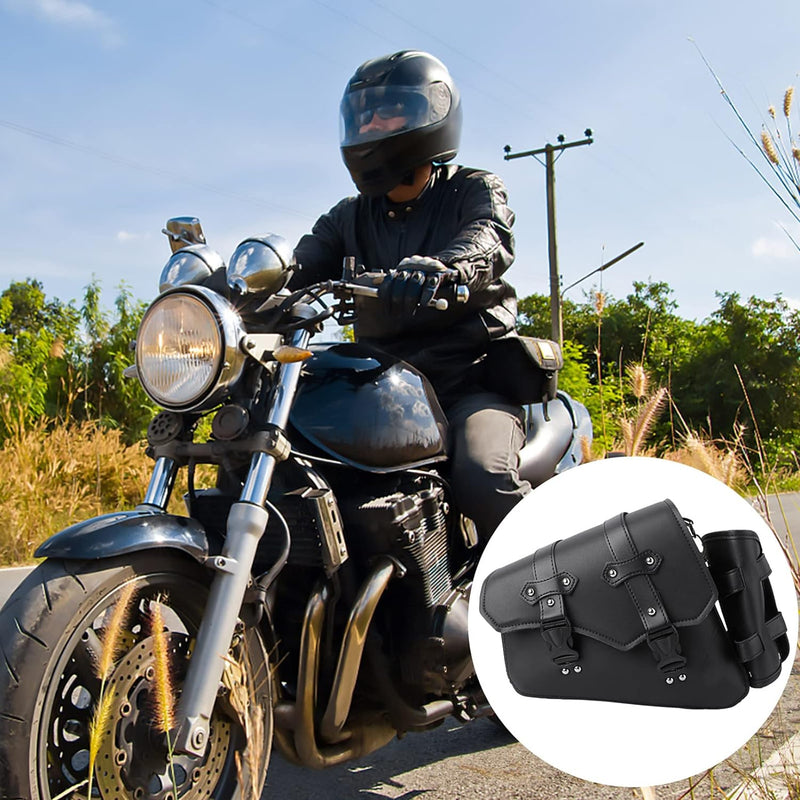 BESPORTBLE Motorradtasche Seitentasche Links Satteltasche PU Leder Wasserdicht Motorräder Gepäckträg