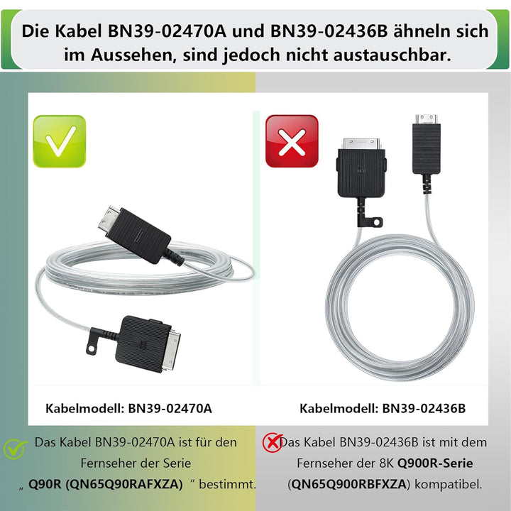 BN39-02470A 5 m/16 Fuss the Frame One Connect Kabel kompatibel mit Samsung Frame TV für LS03FA LS03D
