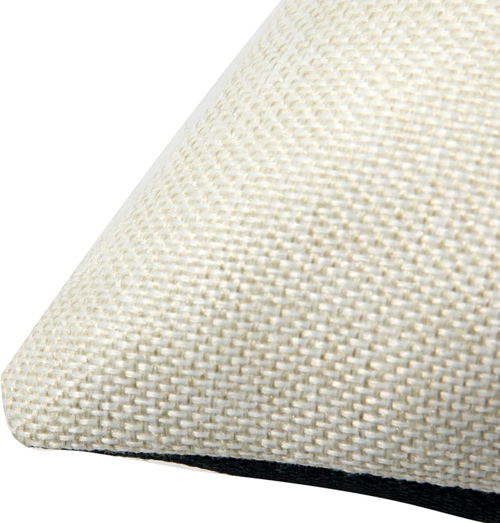 AIFEEC Kissenbezug für Champagner und Schwarz, 45 x 45 cm, 4 Stück, Baumwolle, Leinen, einfarbig, So