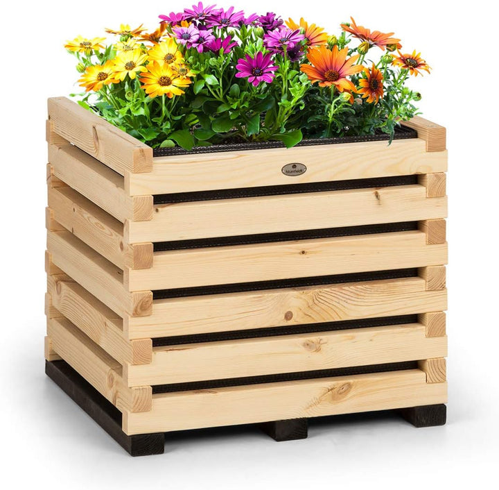 blumfeldt Modu Grow - Hochbeet, Pflanzschale, Blumenkasten, Blumenkübel, solides und haltbares Kiefe