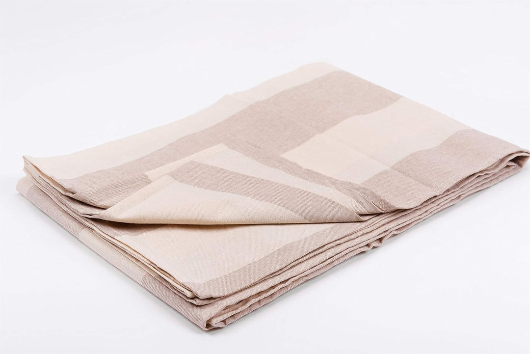 Homelife Maschinenwaschbare,gestreifte Baumwoll-Sofabezüge,2-Sitzer,Schutz vor Staub,Schmutz,Flecken