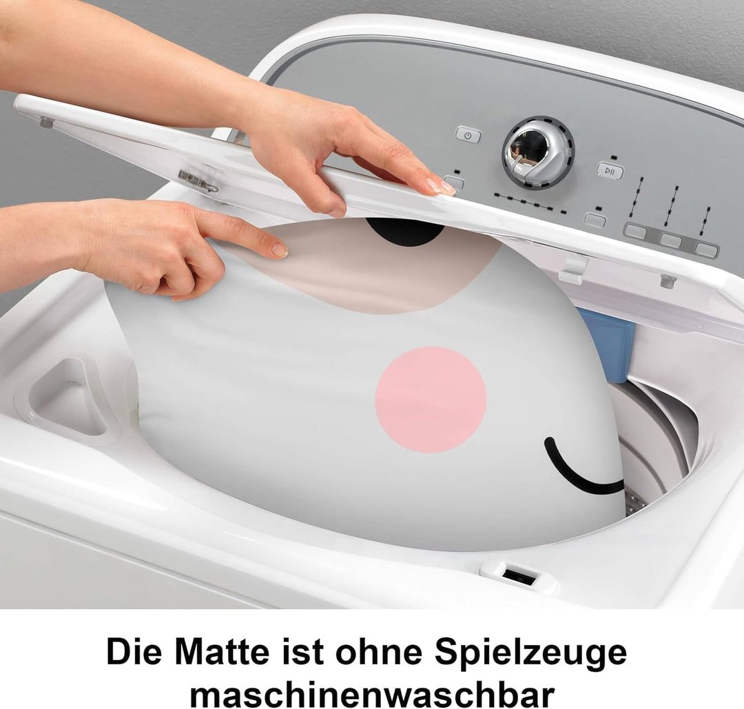 Fisher-Price Baby-Spielzeug zum Spielen in der Bauchlage, Riesen-Hündchen-Spielmatte mit Aktivitäten