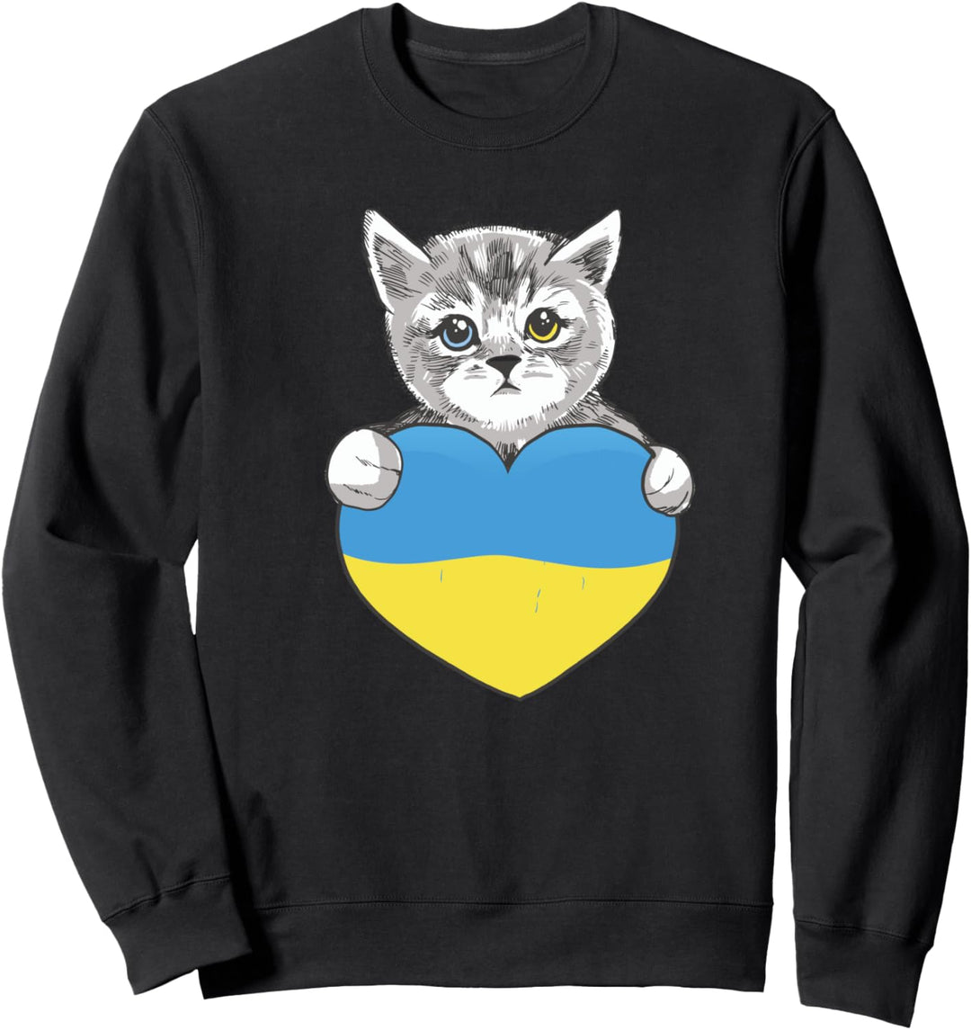 Ukrainische Katzen Ukraine Shirt Ukraine Flagge Sweatshirt