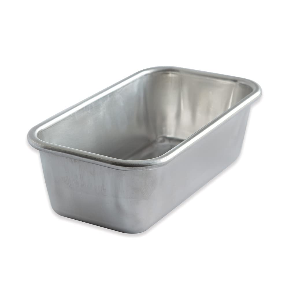 Nordic Ware Naturals 0,5 kg Kastenform aus natürlichem Aluminium mit überlegener Wärmeleitfähigkeit,