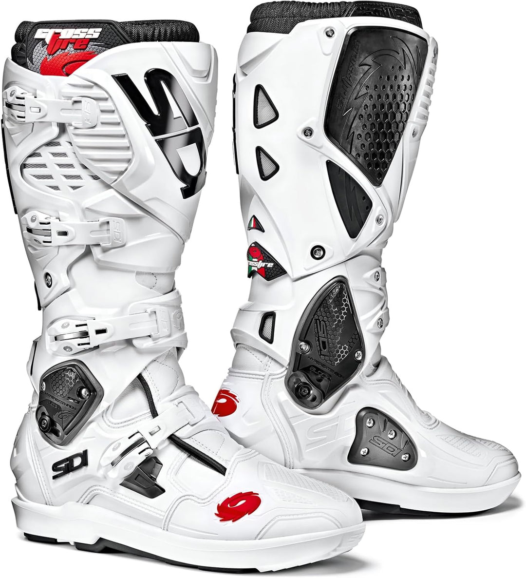 Sidi Herren Stivali Crossfire 3 SrsMotorradstiefel 44 EU Weiss, 44 EU Weiss