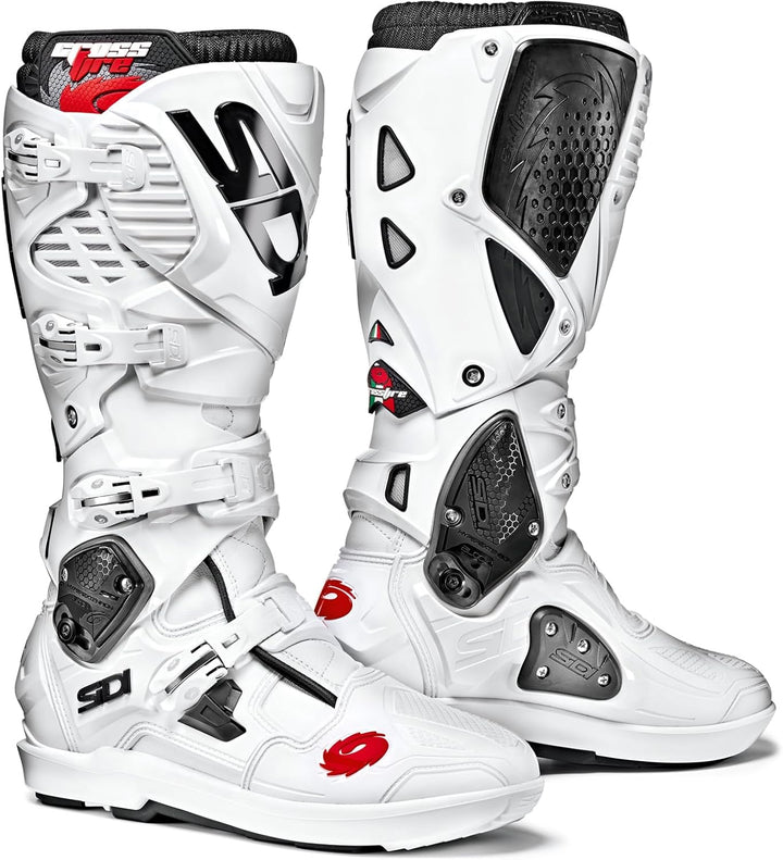 Sidi Herren Stivali Crossfire 3 SrsMotorradstiefel 44 EU Weiss, 44 EU Weiss