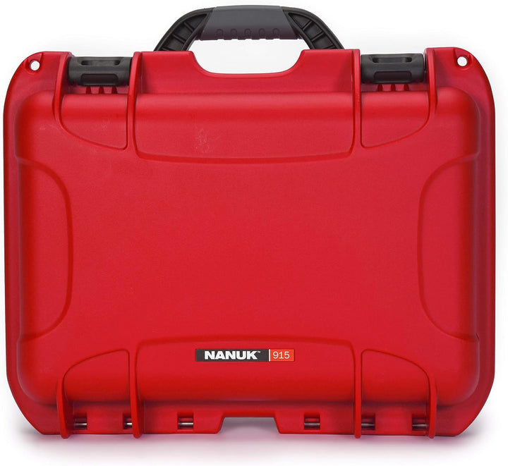 Nanuk 915 Wasserdichter Hartschalenkoffer Mit Plüschschaumeinlage - Rot Rot Würfelförmiger Schaumsto