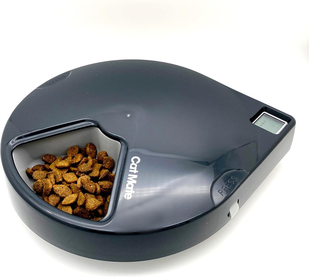 Cat Mate C500 Automatischer Futterautomat mit 5 Näpfen – Digitaler Timer, für Katzen und kleine Hund