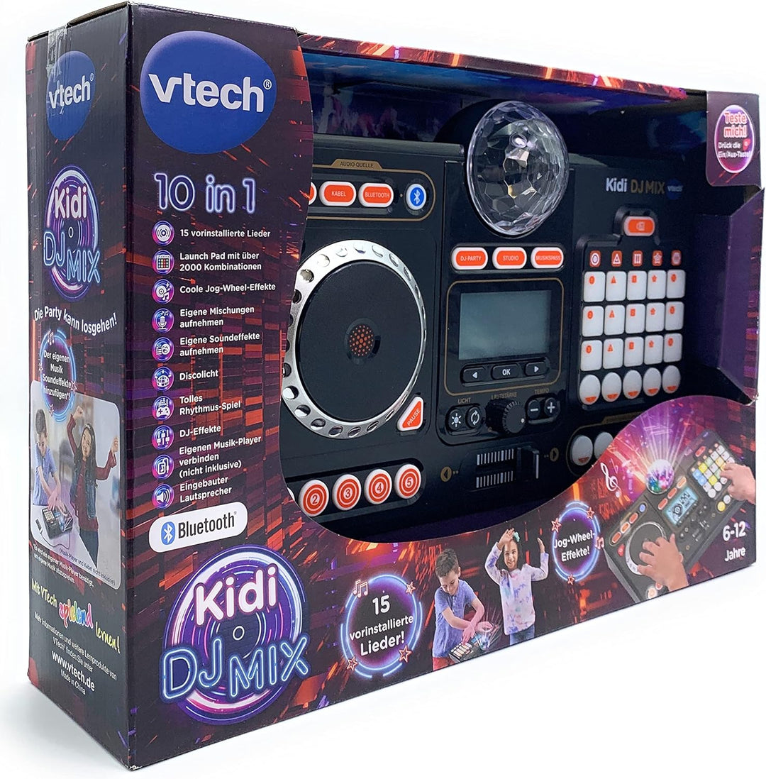 VTech Kidi DJ Mix – 10-in-1 DJ-Mischpult mit Jog-Wheel und vielen Effekten zum Bearbeiten der Musik