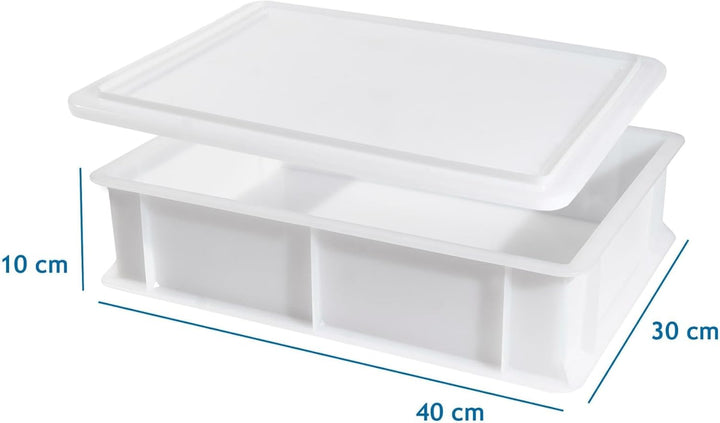 CookandSupply Gärbox für Pizza und Brot BPA-free - Lebensmittelechte Teigbehälter - Made in Italy -