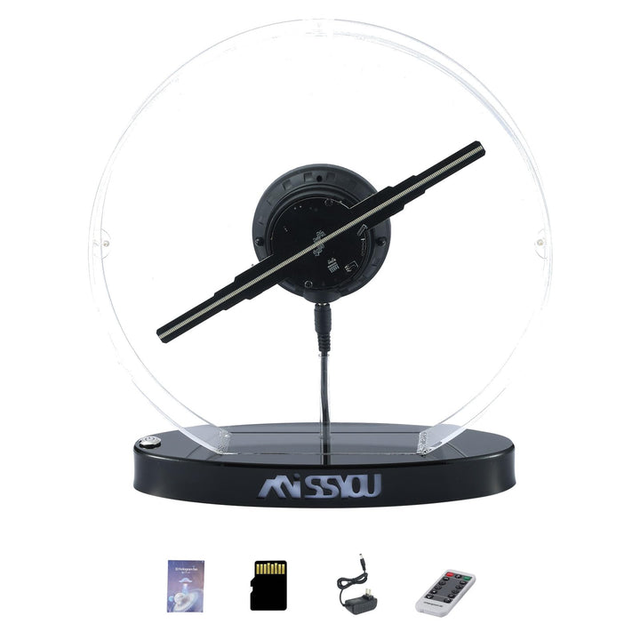 Missyou 3D Hologramm Projektor MS30D1BHZ 30CM mit LED Display App Bluetooth Steuerung Fernbedienung