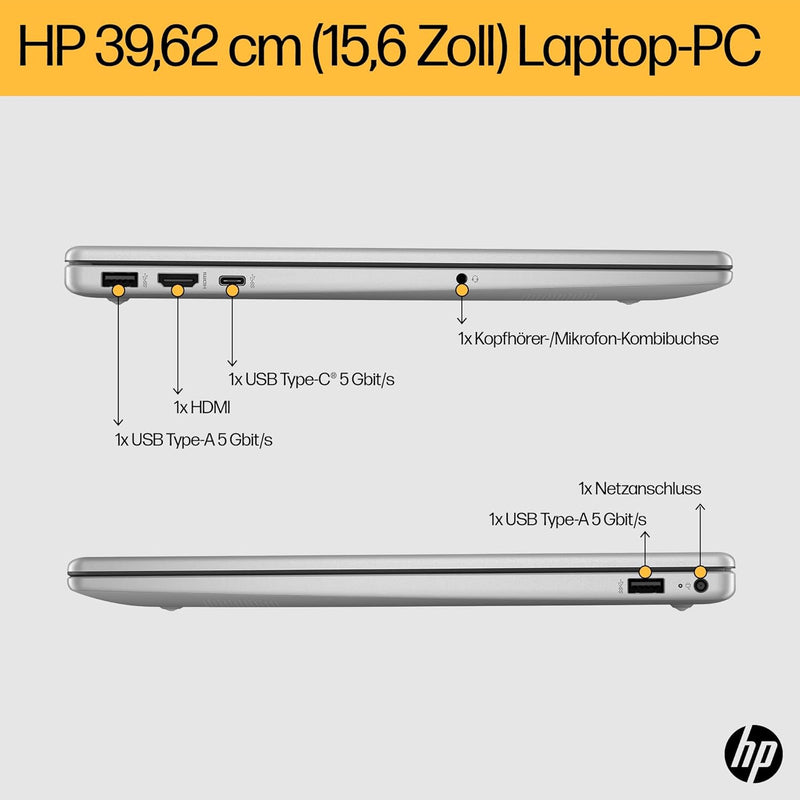 HP Laptop | 15,6 Zoll (39,6 cm) FHD IPS Display | AMD Ryzen 7 7730U | 16 GB RAM | 512 GB SSD | AMD R