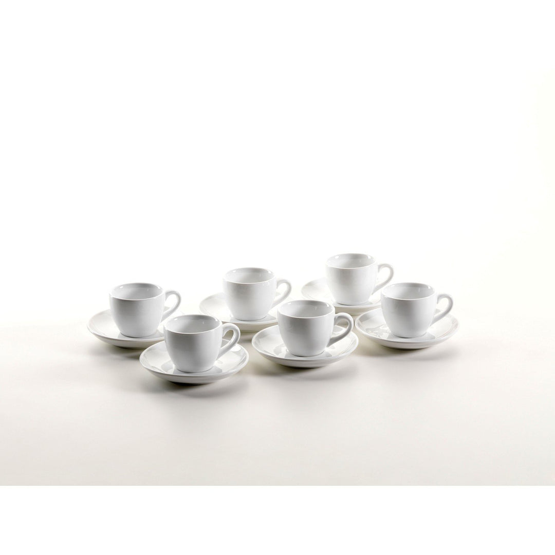 Mäser, Serie Colombia, Espressotasse 8 cl, mit Espresso-Untertasse 12 cm, Porzellan Geschirr-Set für