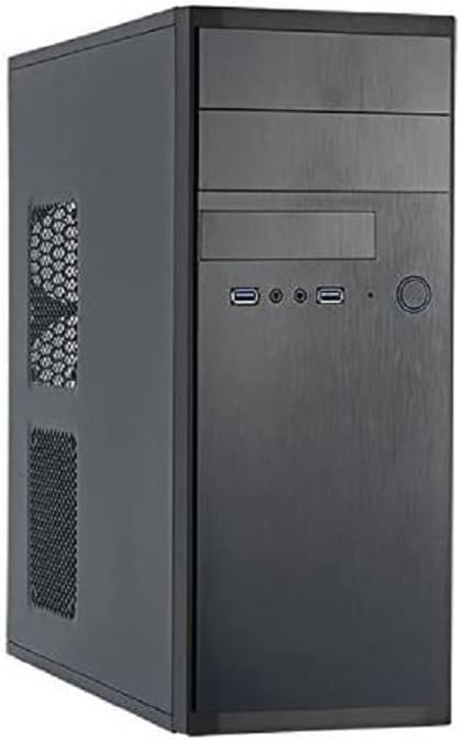 Chieftec HQ-01B Midi-Tower schwarz, PC-Gehäuse, ATX, Micro-ATX, für Haus/Büro, 0,6 mm