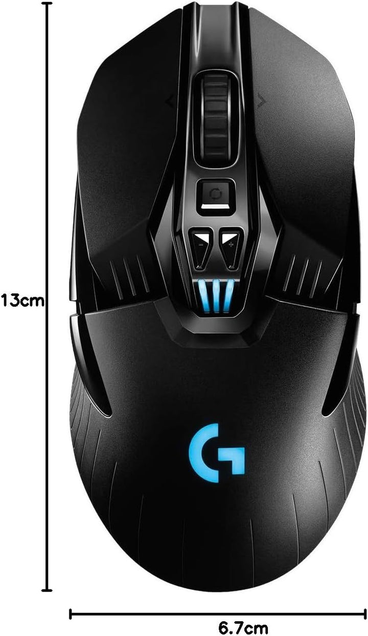 Logitech G903 LIGHTSPEED kabellose Gaming-Maus mit HERO 25K DPI Sensor, Wireless Verbindung, 140+ St