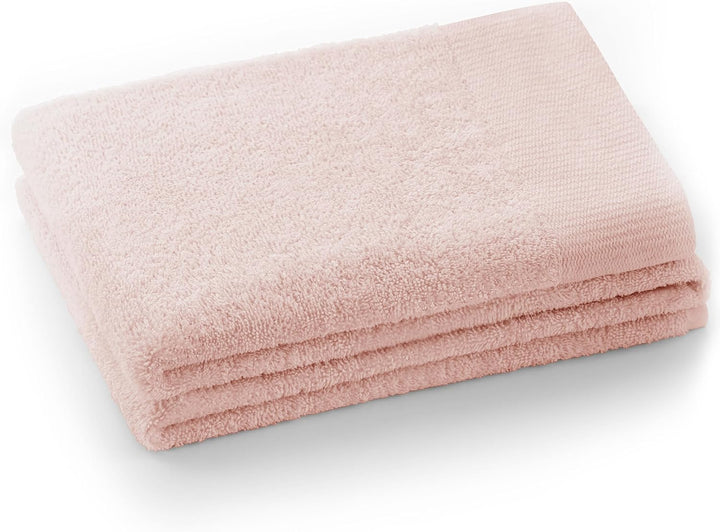 AmeliaHome Handtuch Set Hellrosa 4 Gästetücher 30x50 cm 4 Handtücher 50x100 cm und 2 Duschtücher 70x
