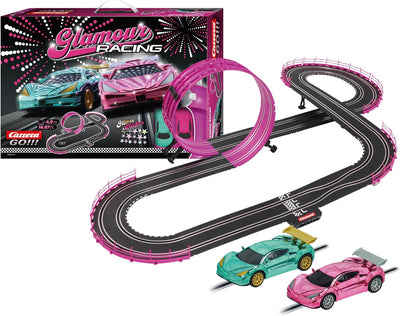 Carrera - 20062579 - Carrera GO!!! Pink Action Racing Rennbahn-Set I Rennbahn mit lizensierten Slotc