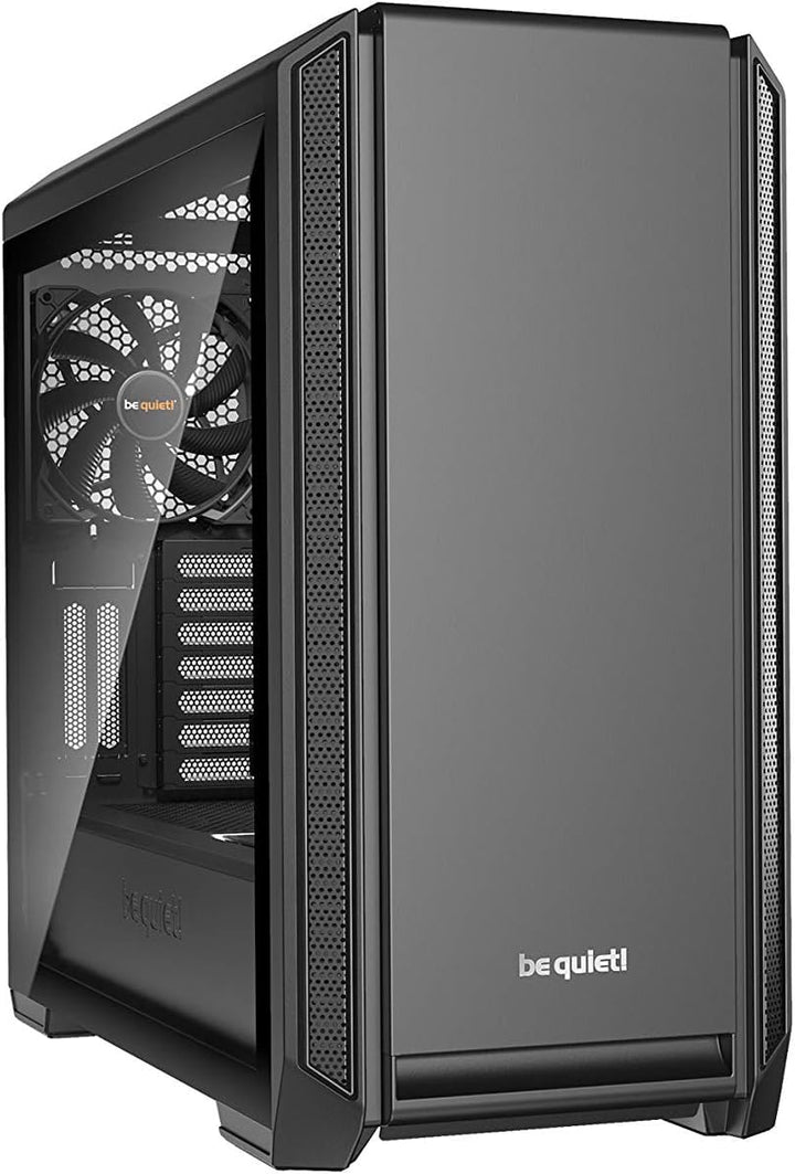 be quiet! Silent Base 601 Window Black PC-Gehäuse, 2X Pure Wings 2 140mm Lüfter, bis 360mm Radiator,