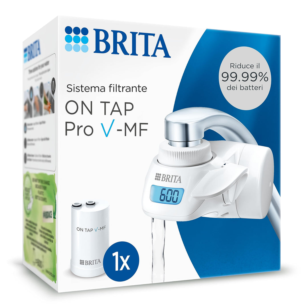 BRITA Pro V-mf Wasserfilter, Acrylic, Weiss, 1