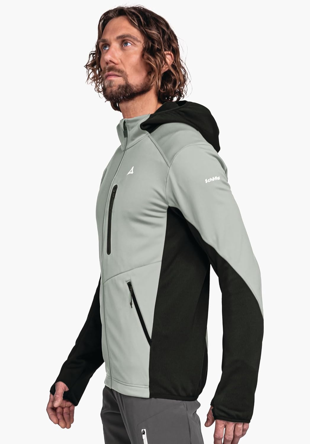 Schöffel Herren Fleece Hoody Lodron M, atmungsaktiver Fleece Pullover mit hoher Bewegungsfreiheit, f