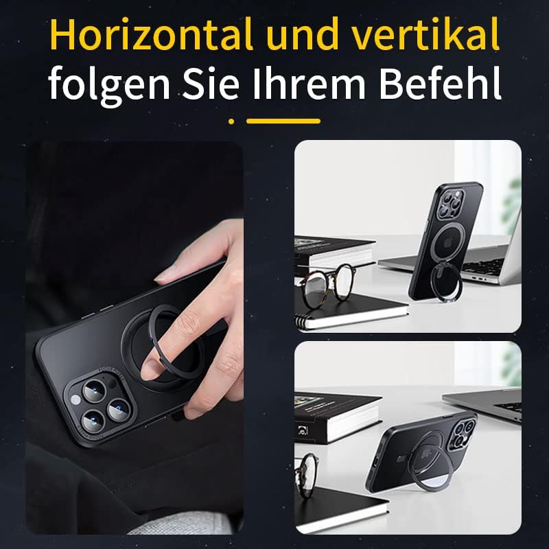 SZJLDS Hülle für iPhone 14 Pro Max Handyhülle [Stark Magnetisch] [Kompatibel mit MagSafe] [360°Unsic