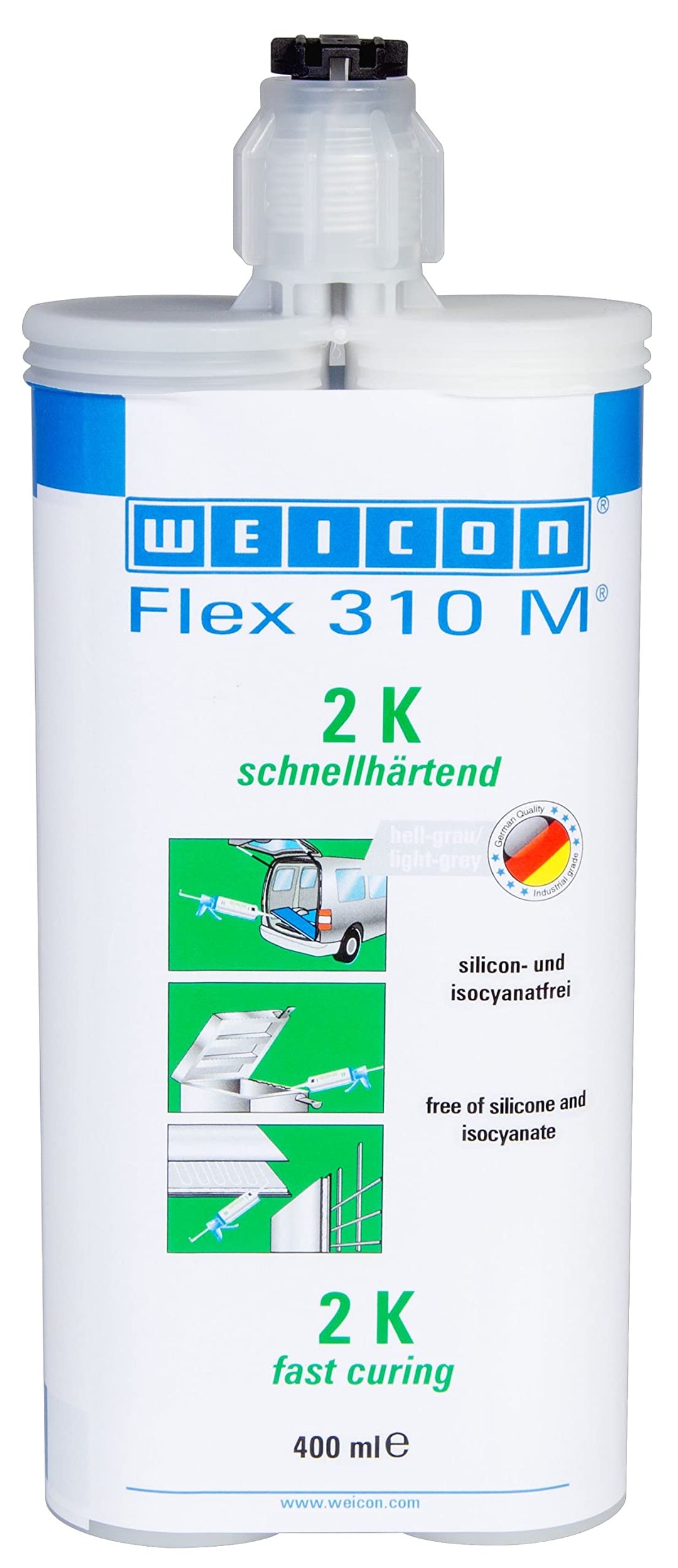 WEICON Flex 310M 2K grau 400 ml, 400 ml