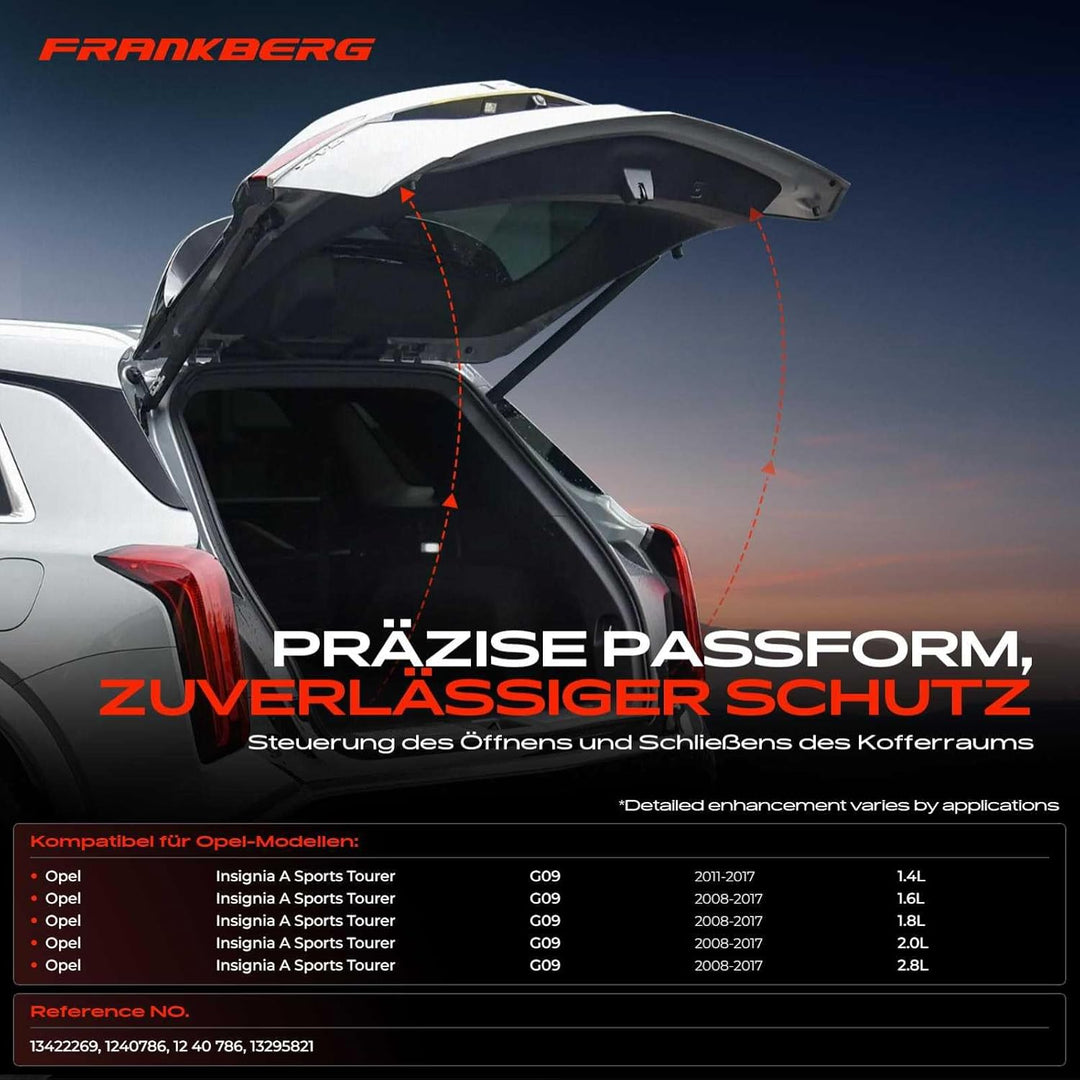 Frankberg Heckklappenöffner Fahrzeugheckklappe Hinten für Insignia A Sports Tourer G09 1.4L-2.8L 200