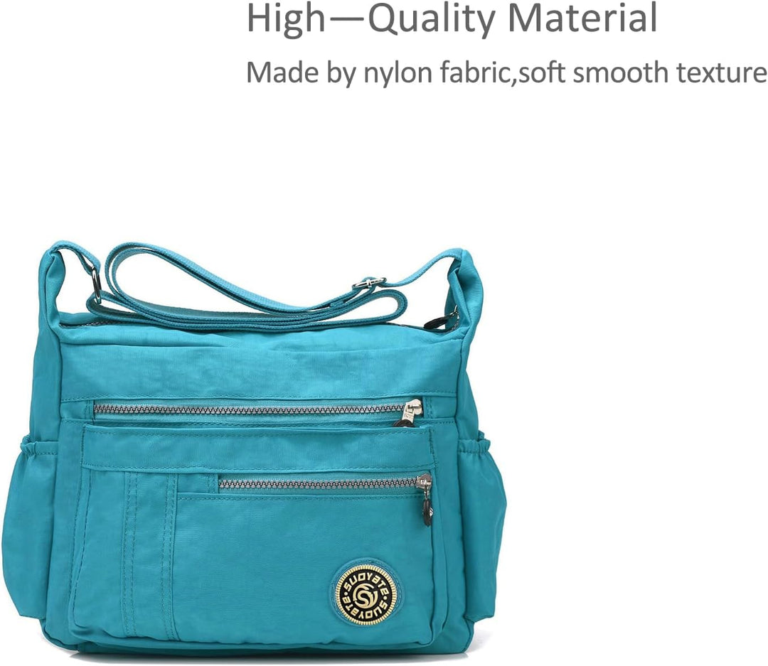 NICOLE & DORIS Damen Umhängetasche Lässige Schultertasche Frauen Handtasche Reissverschluss Tasche m