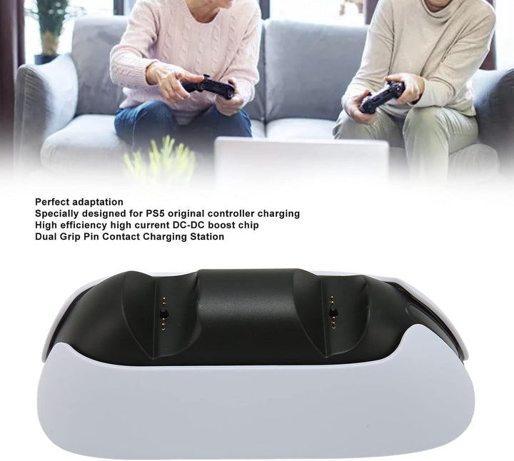 Controller-Ladestation, Dual-Controller-Ladestation für PS5, für PS5-Dockingstation mit LED-Anzeige,