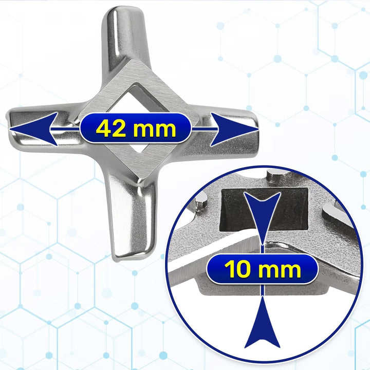 MONTERAL Fleischwolf Messer für Küchenmaschine Ø 42 x 10 mm mit Originalcode 629851 00629851 für Bos