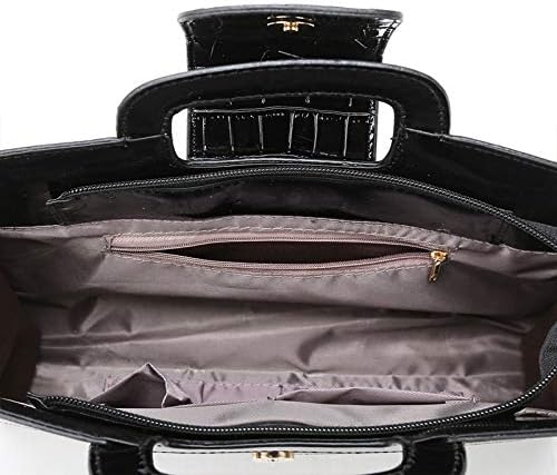Milya Damen Leder Vintage Handtasche Clutch Henkeltasche Abendtasche Umhängetasche Ledertasche Schul