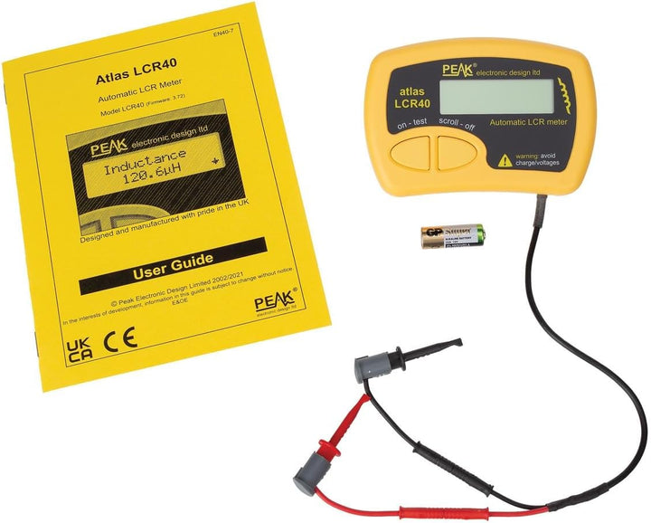 VELLEMAN - LCR40 ANALYSEUR AUTOMATIQUE DE COMPOSANTS PASSIFS 166358