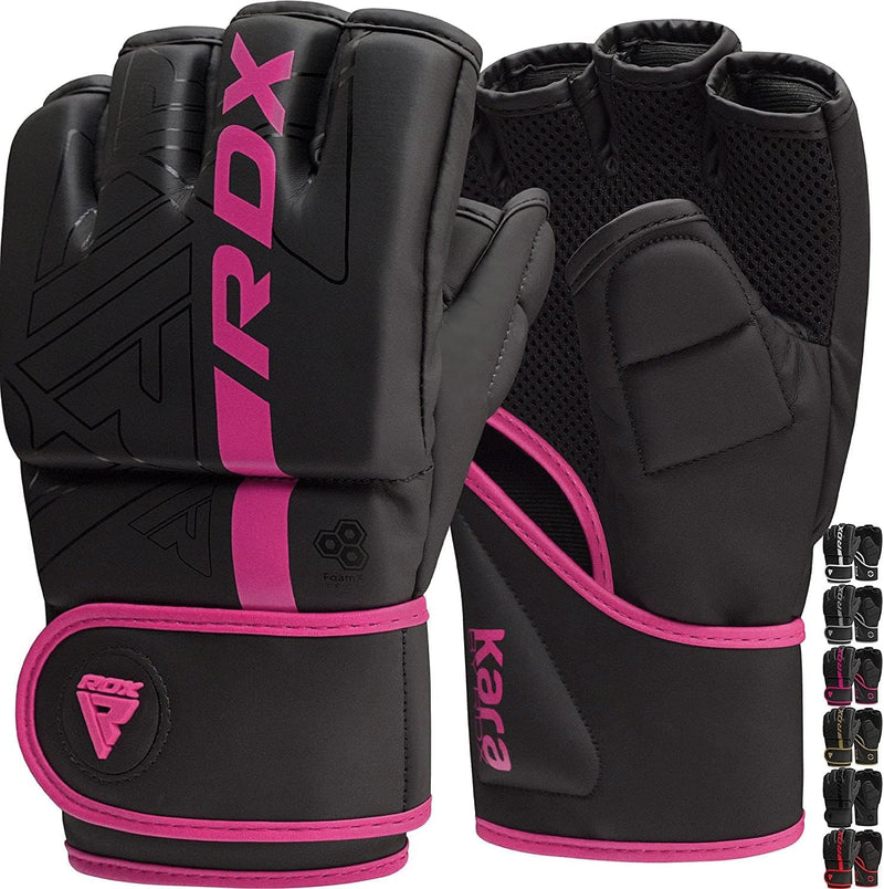 RDX Profi MMA Handschuhe Training, Kara Maya Hide Leder, Sparring Grappling Kampfsport Kickboxen Sch