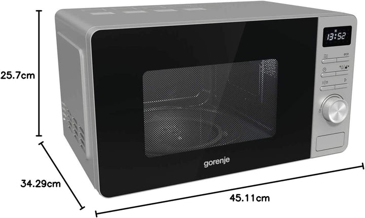 Gorenje MO 20 A3X Mikrowelle/ ChildLock/ AquaClean/ TouchControl/ SmartDisplay/Auftaufunktion/ 11 Au