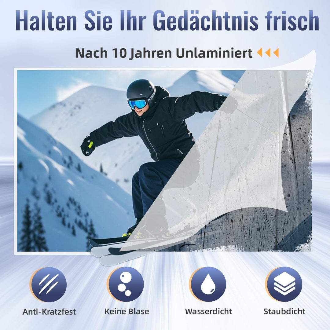 MAXDONE Laminiergerät A3, Laminiergerät, 2-Walzen System mit Papierschneider & Eckrunde, Heiss und K