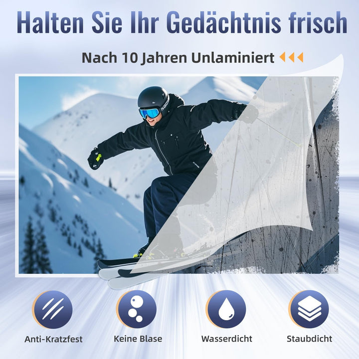 MAXDONE Laminiergerät A3, Laminiergerät, 2-Walzen System mit Papierschneider & Eckrunde, Heiss und K