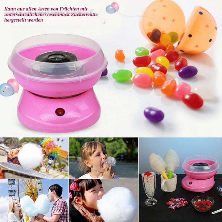 Zuckerwattemaschine für Zuhause, Zuckerwatte-Maschine Set Mit Zuckerwatte Stäbchen &amp; Messlöffel, Zuc