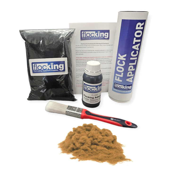 FLOC-KING DIY Flocking Kit - Flocked Dashboard - Project - Nylon Flock - Durable Finish (Arena), ARE