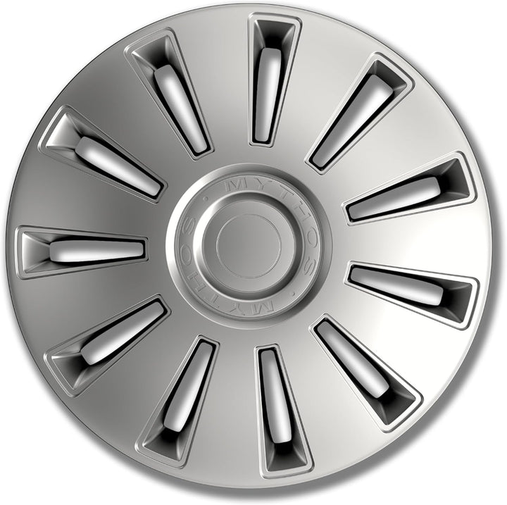 Petex RB528414 Radzierblende Mythos Grösse 14 Zoll 2-fach lackiert Material: Nylon in Box, silber -