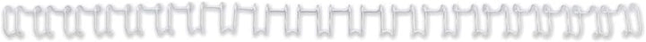 GBC MultiBind Drahtbinderücken, 10mm, weiss, 100 Stück weiss 10mm, weiss 10mm