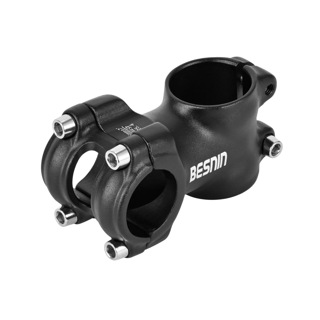 BESNIN Fahrrad Vorbau 25,4mm MTB Vorbau 7 Grad Lenkervorbau 32/45mm Kurz Fahrradlenker Vorbau Alumin